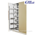 Kitchen multi-layer pull-out food cabinets
